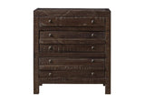 8T0681 Townsend Three Drawer Solid Wood Nightstand In Java