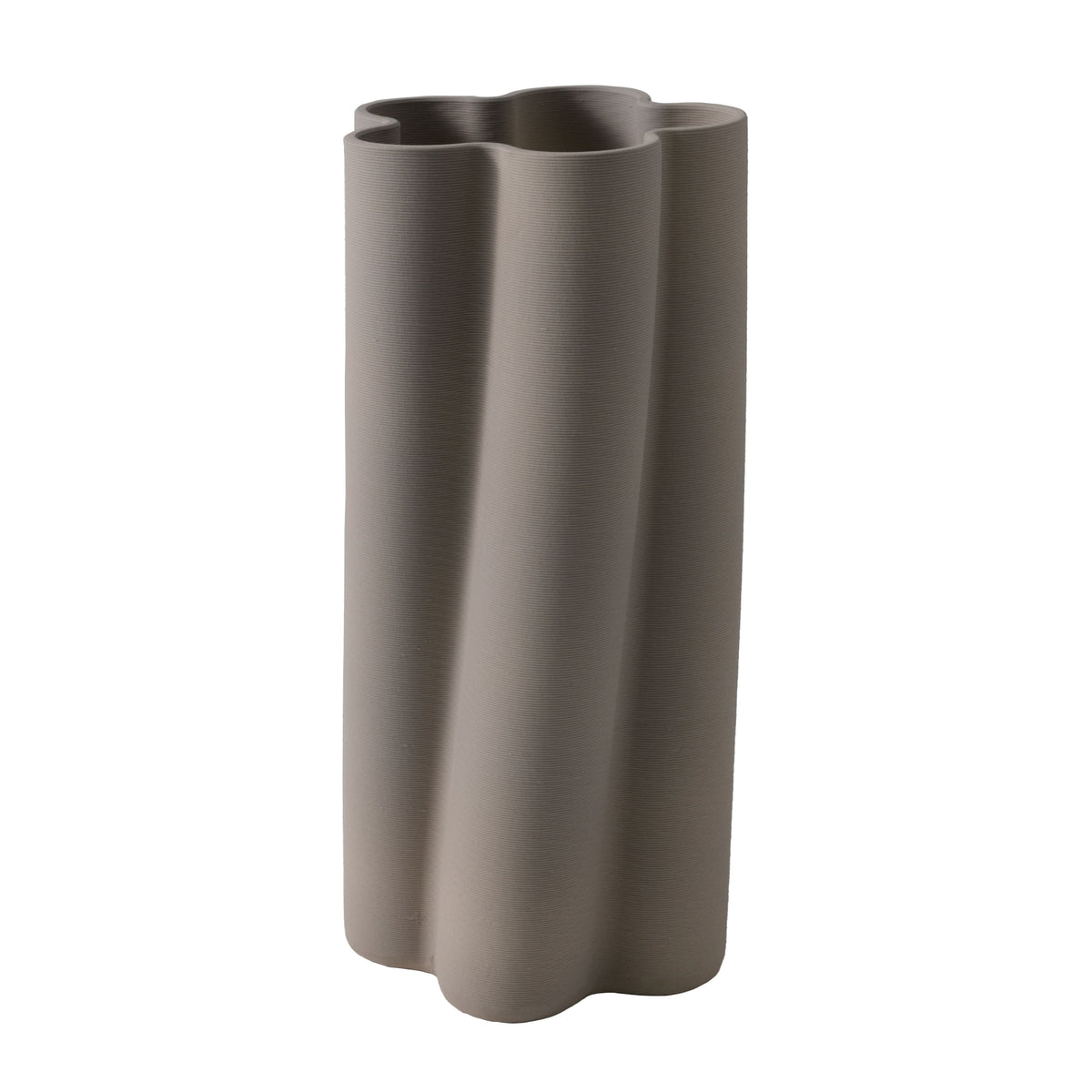 Convergence Large 3D Printed Vase - Gray