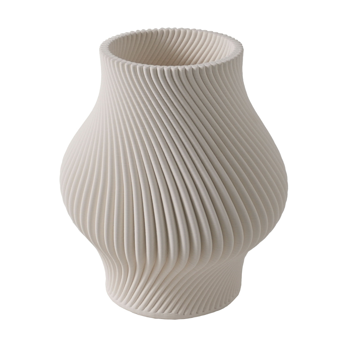 Serenity Small 3D Pritned Vase - Ivory