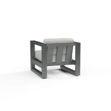 Redondo - Club Chair, No Welt - Cast Silver / Dark Gray
