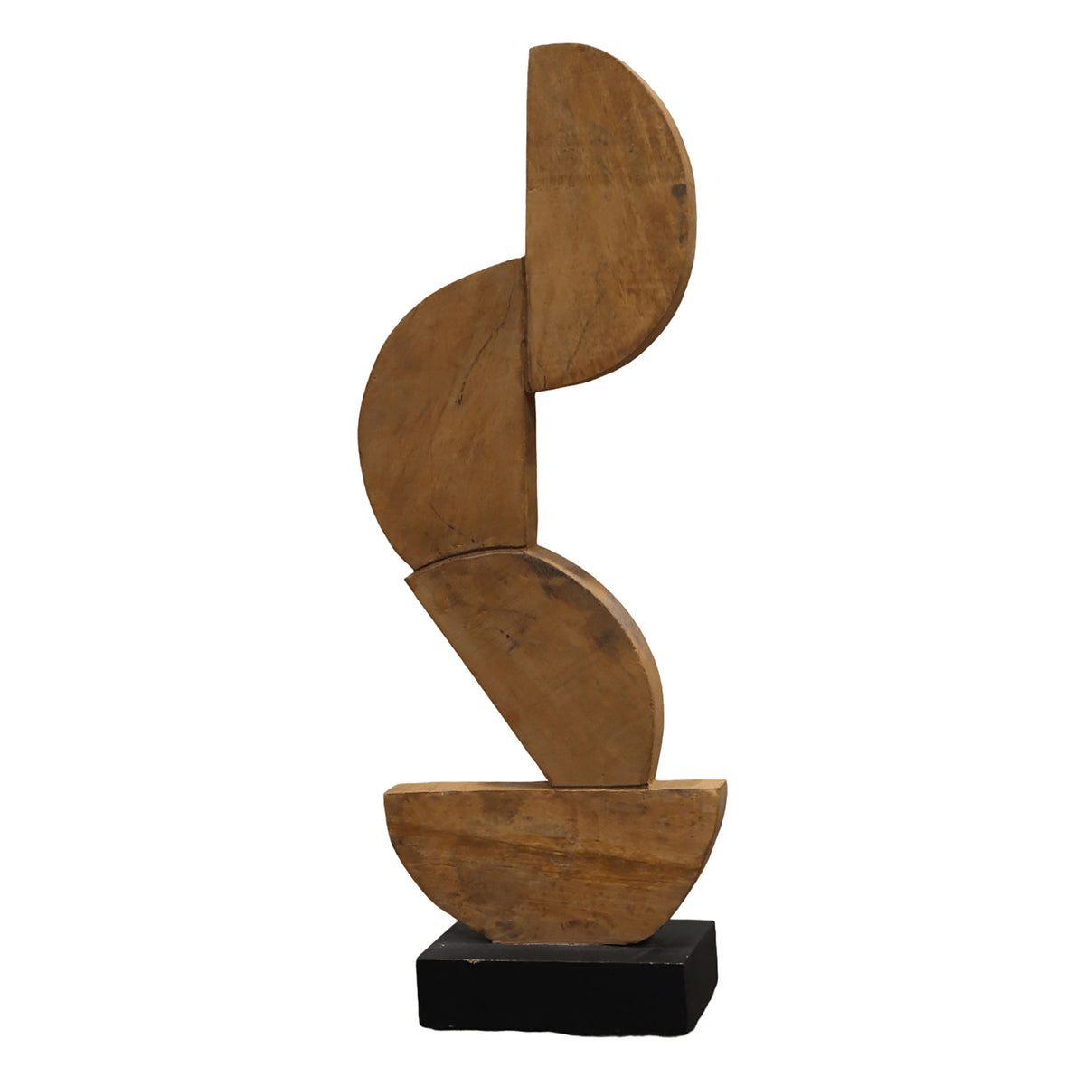 Wood 23" 4 Half Circles Stacking - Brown