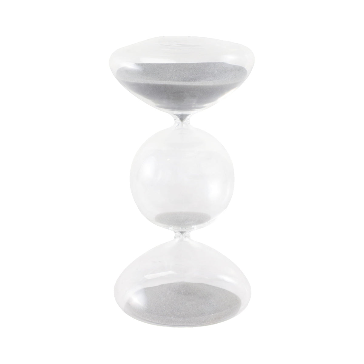 Glass Large Bubble Sandtimer - White