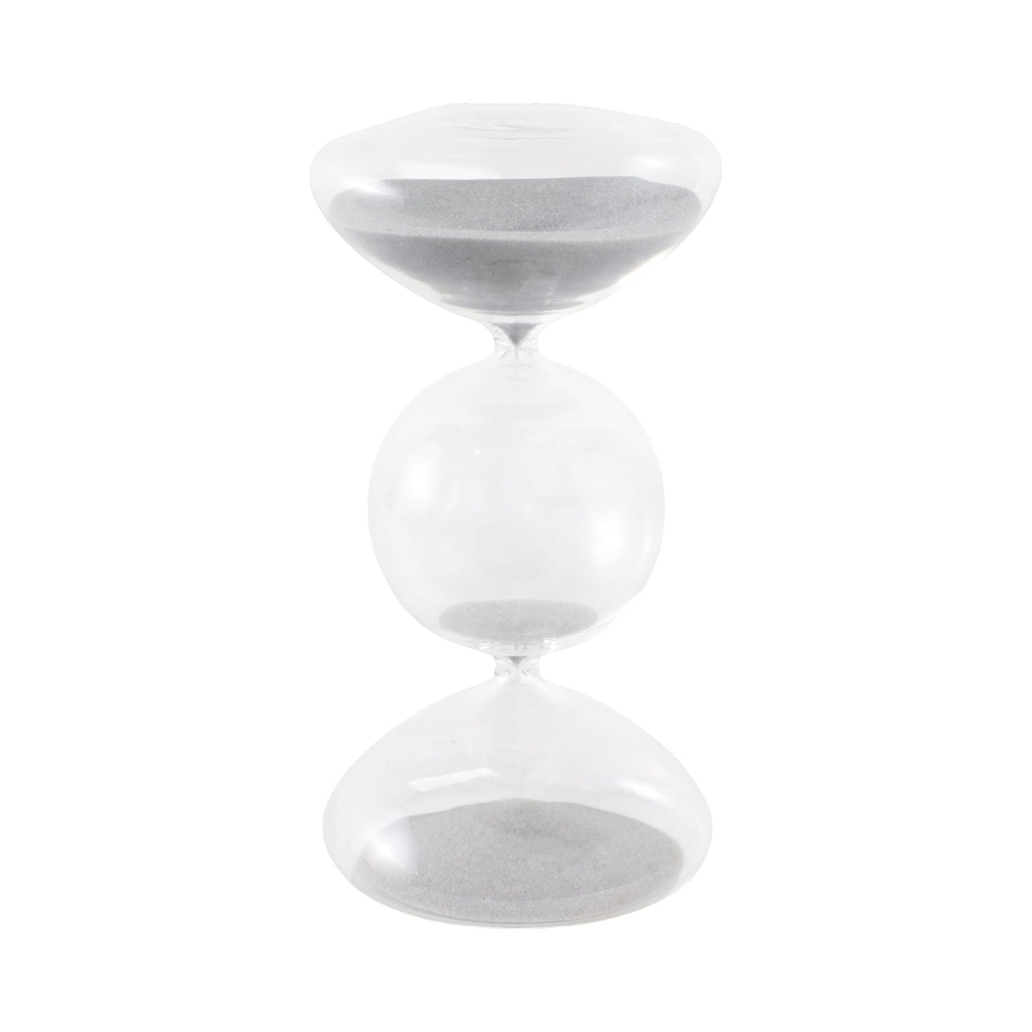 Glass Large Bubble Sandtimer - White