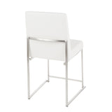 Fuji - High Back Dining Chair - Stainless Steel (Set of 2)