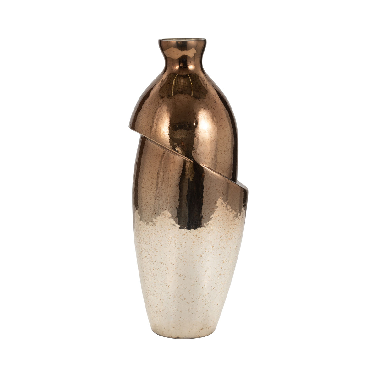 19" Abstract Vase - Bronze