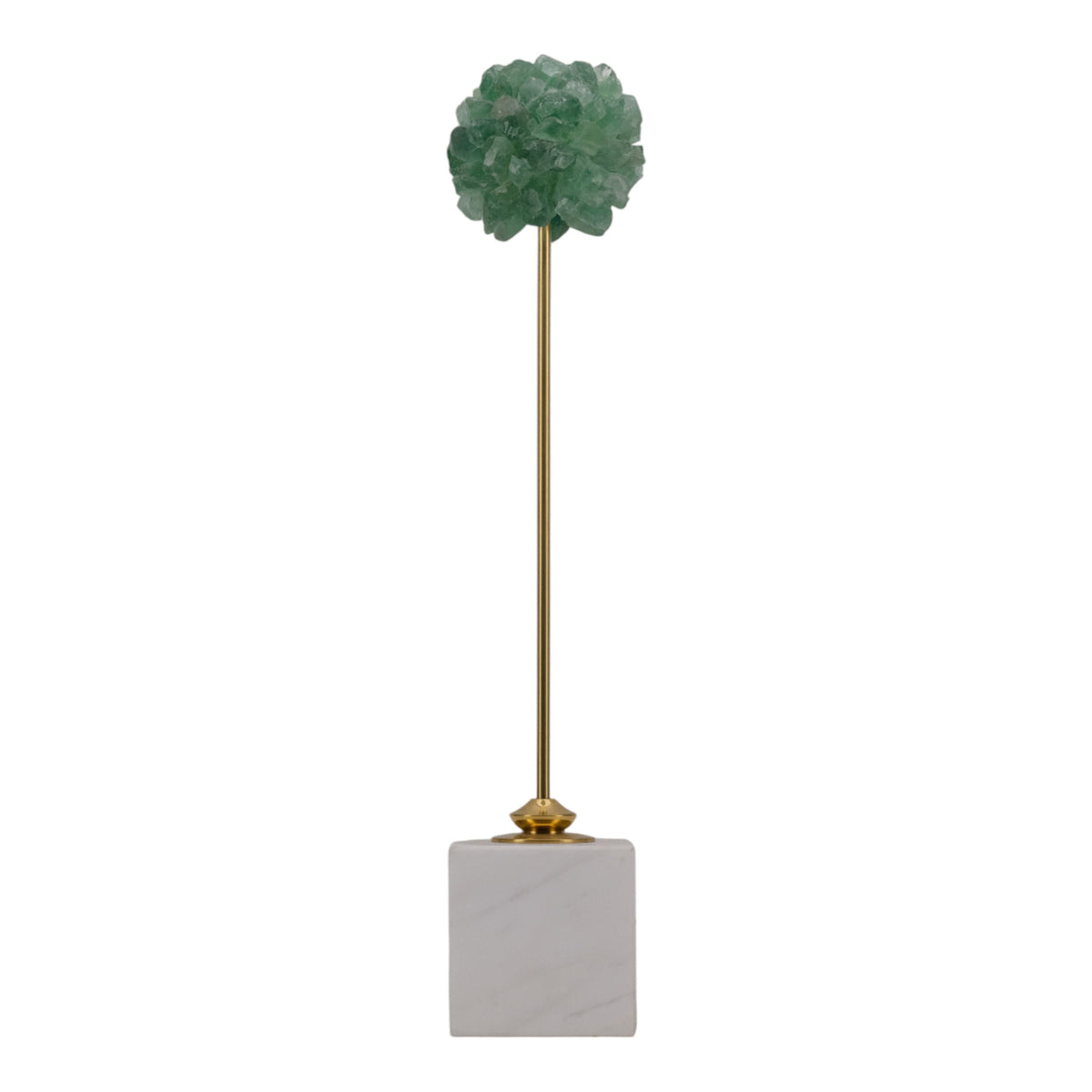 Lancelot Small Orb Statuary - White / Green