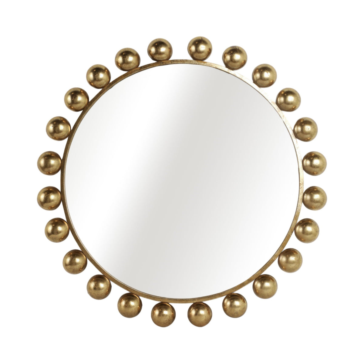 Metal Round Mirror 42" - Gold