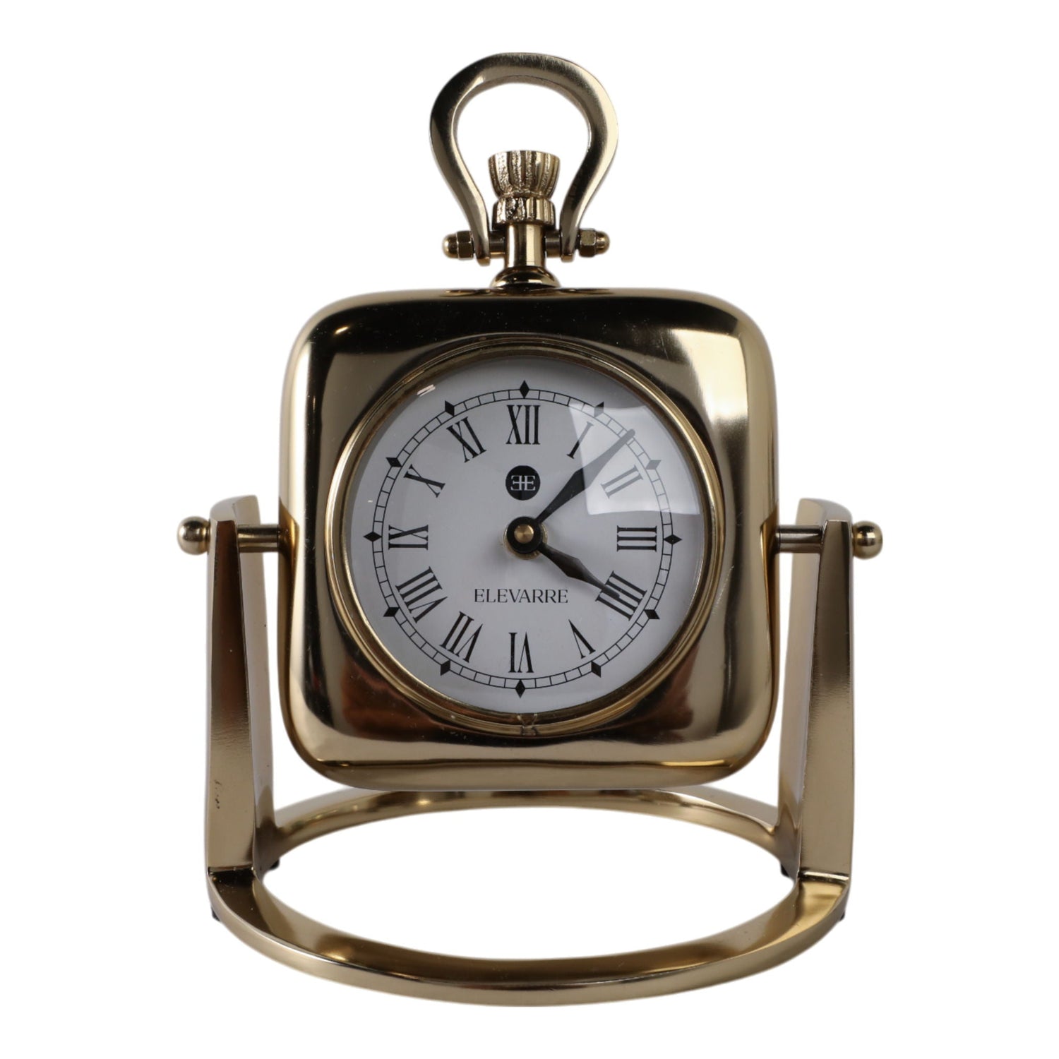 Quincy Aluminum Desk Clock - Gold