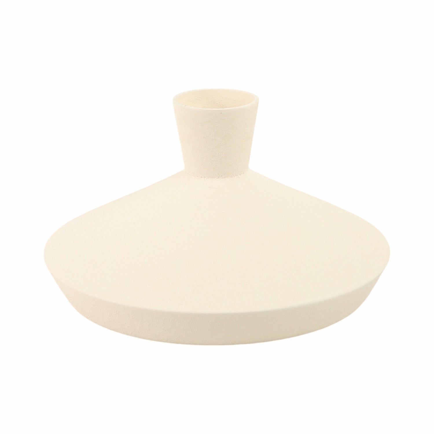 Evora Short And Wide Portugal Vase - Beige