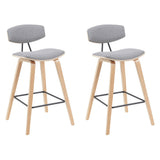 Fox - Swivel Bar Height Stool - Light Brown