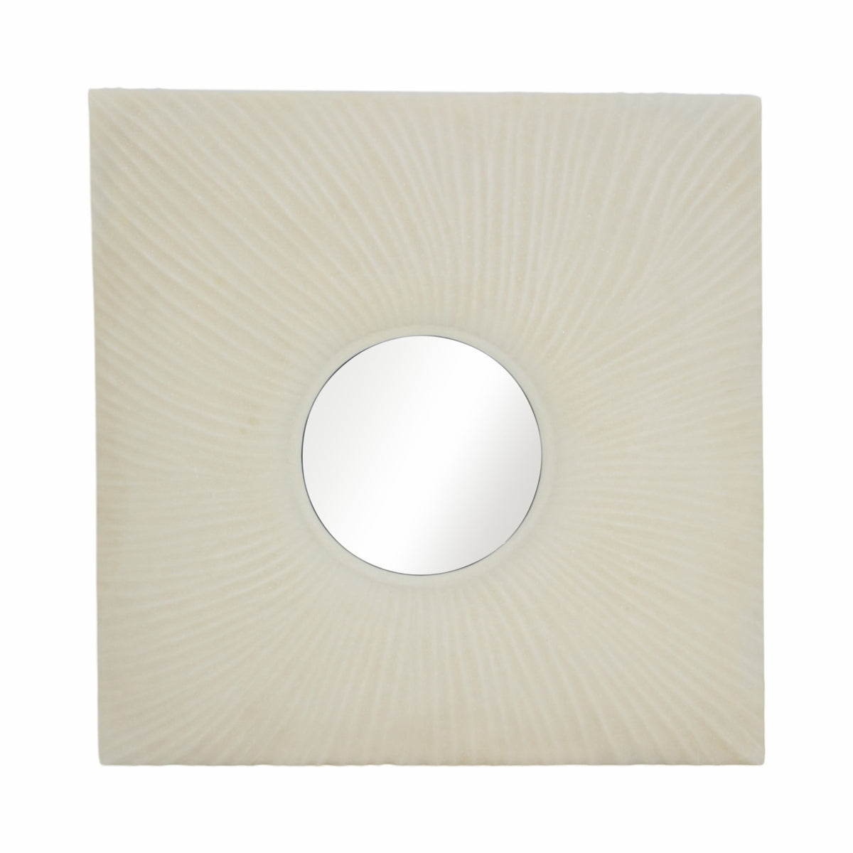Laurel Quartz Resin Mirror - Beige