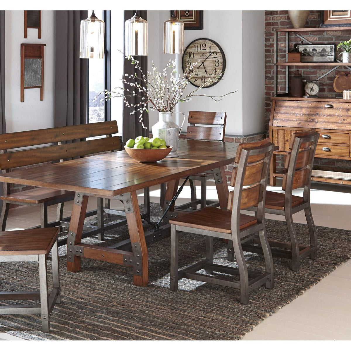 1715-BH Holverson Bench with Back