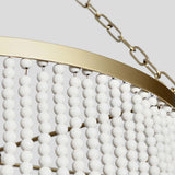 Amanda - Beaded Chandelier - White