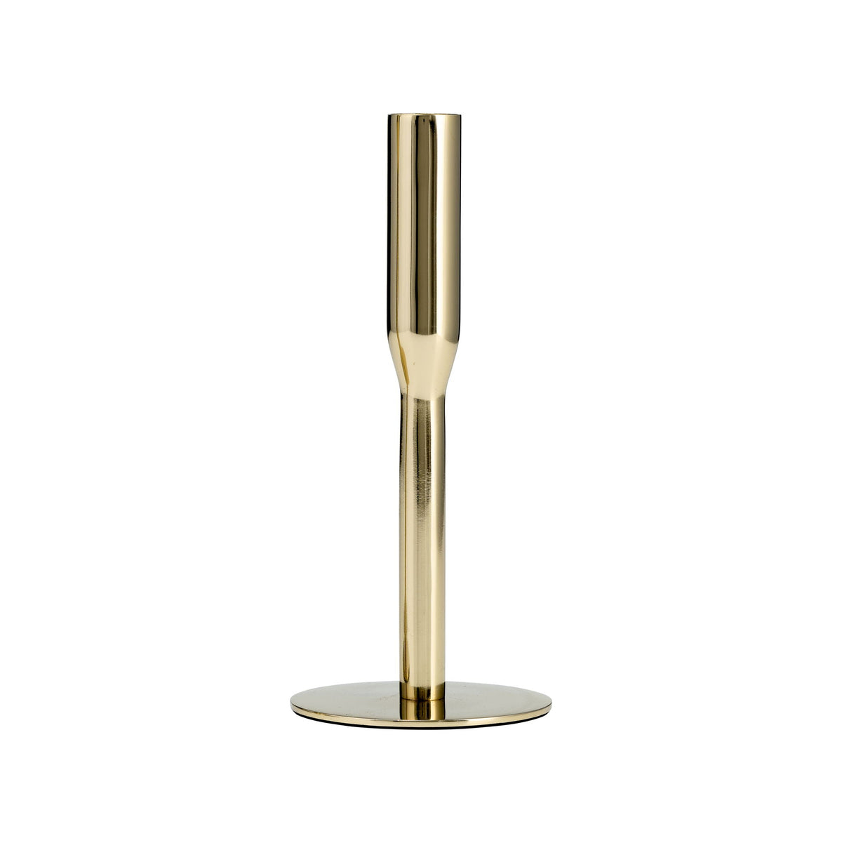 Metal Taper Candle Holder 8" - Gold