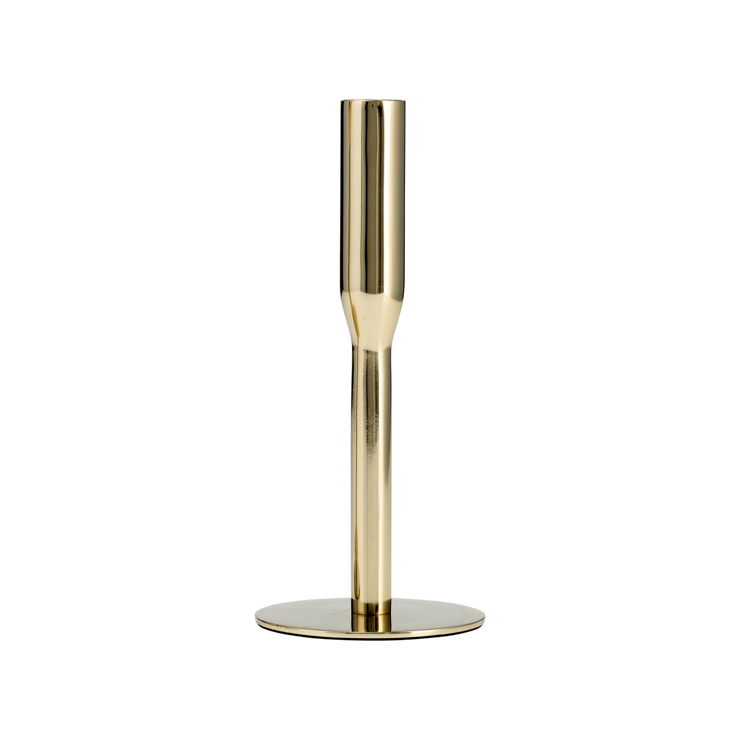 Metal Taper Candle Holder 8" - Gold