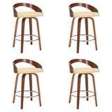 Sonia - 26" Counter Height Swivel Bar Stool - Walnut Wood