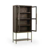 Freemont - Solid Wood Tall Cabinet - Kona Brown, view 3
