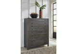 8TR984A Townsend Solid Wood Five Drawer Chest In Gunmetal (2024)