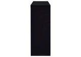 100165 Prescott Rectangular Home Wine Table Black High Gloss
