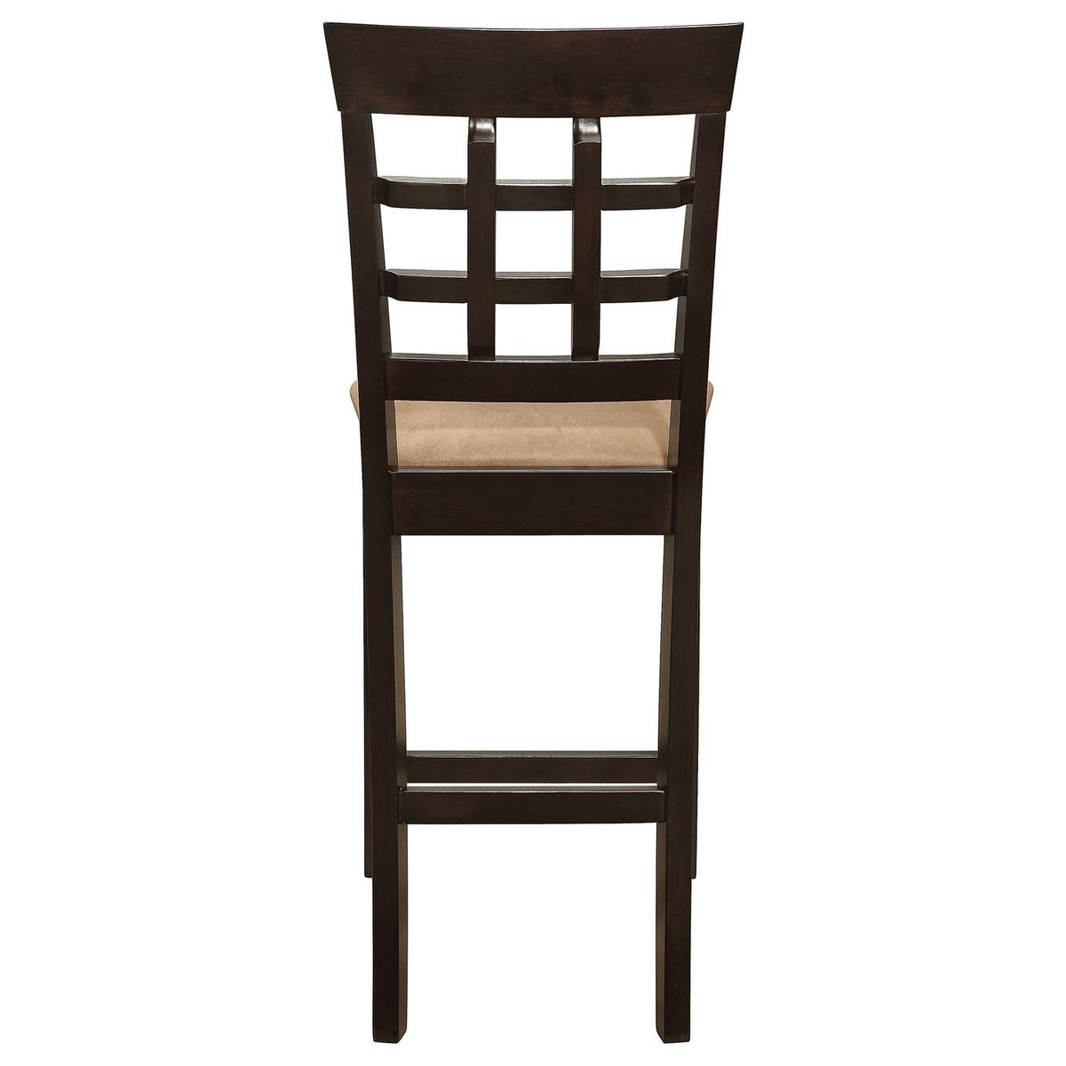 100209 Gabriel Lattice Back Counter Chair Cappuccino (Set of 2)