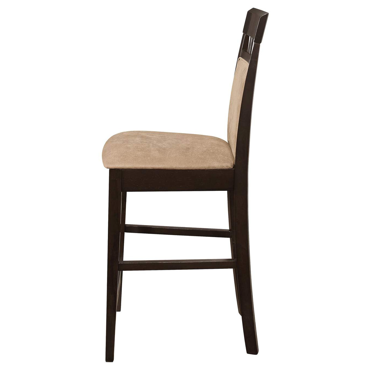 100219 Gabriel Closed Back Counter Chair Cappuccino (Set of 2)