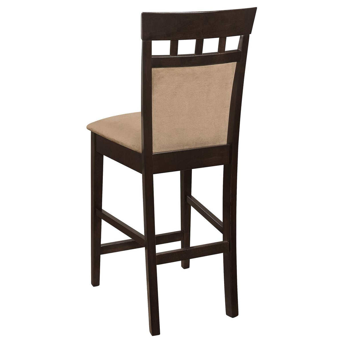 100219 Gabriel Closed Back Counter Chair Cappuccino (Set of 2)