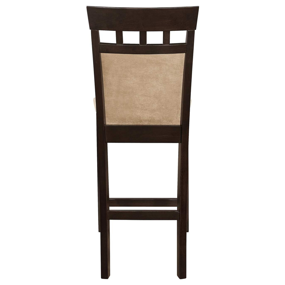 100219 Gabriel Closed Back Counter Chair Cappuccino (Set of 2)