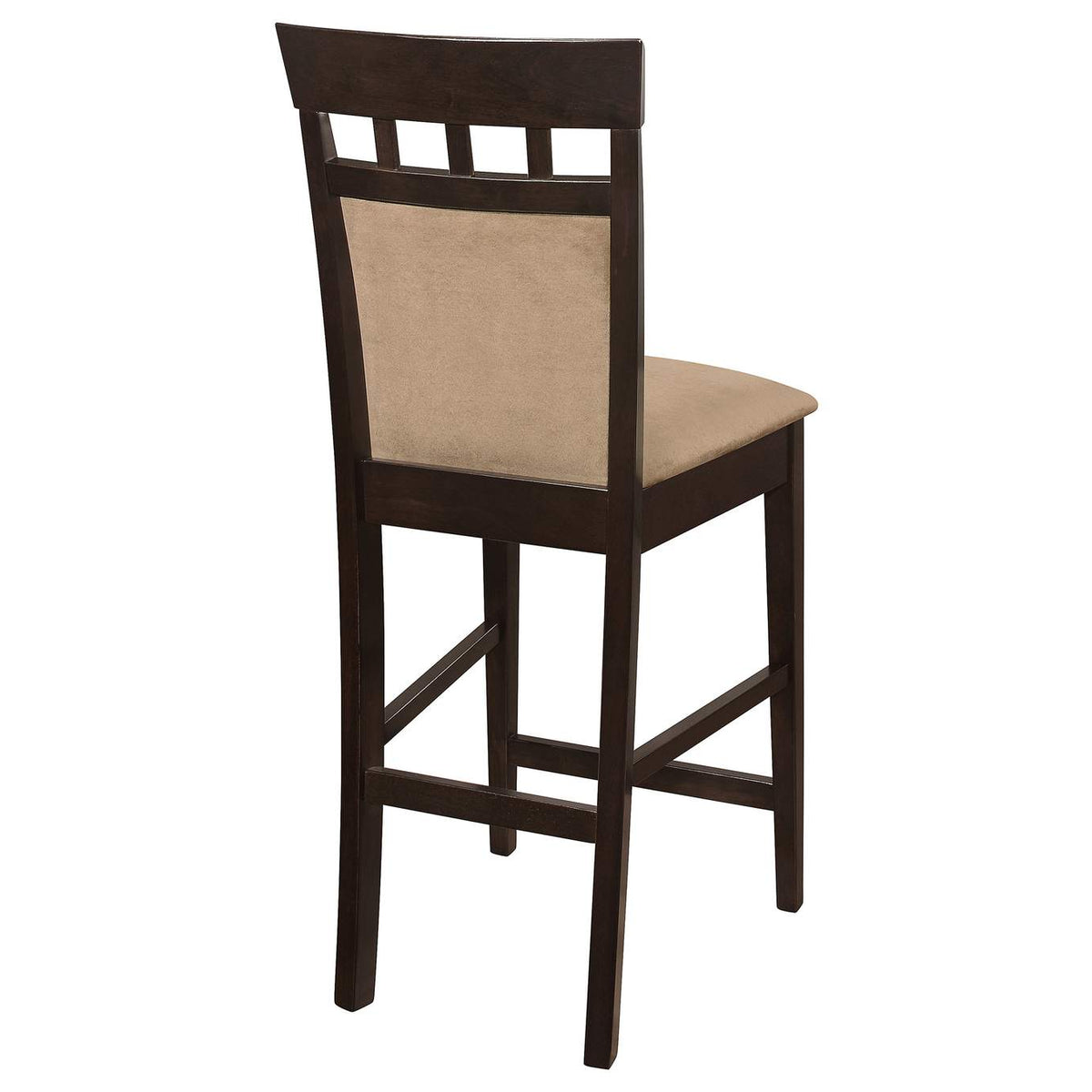 100219 Gabriel Closed Back Counter Chair Cappuccino (Set of 2)