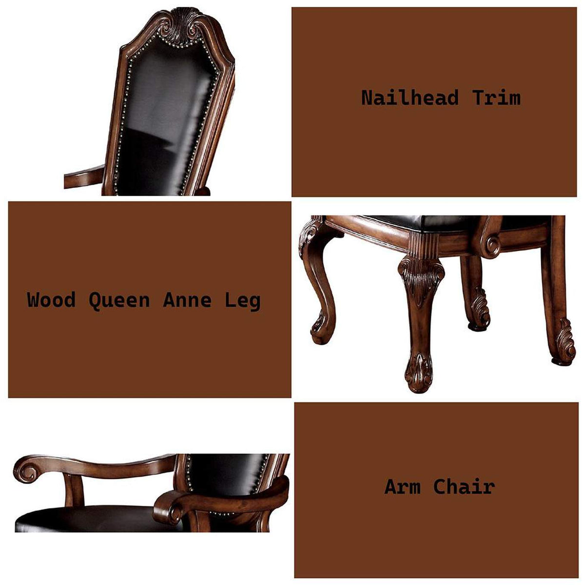 10039A Chateau De Ville Arm Chair - Set of 2