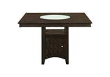 100438-S5A Gabriel 5-piece Square Counter Height Dining Set Cappuccino