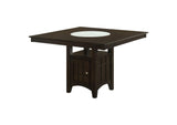 100438-S5 Gabriel 5-piece Square Counter Height Dining Set Cappuccino