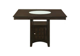 100438-S7 Gabriel 7-piece Square Counter Height Dining Set Cappuccino