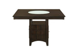 100438-S9 Gabriel 9-piece Square Counter Height Dining Set Cappuccino