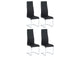 100515BLK Montclair Upholstered Dining Side Chair Black (Set of 4)