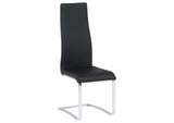 100515BLK Montclair Upholstered Dining Side Chair Black (Set of 4)