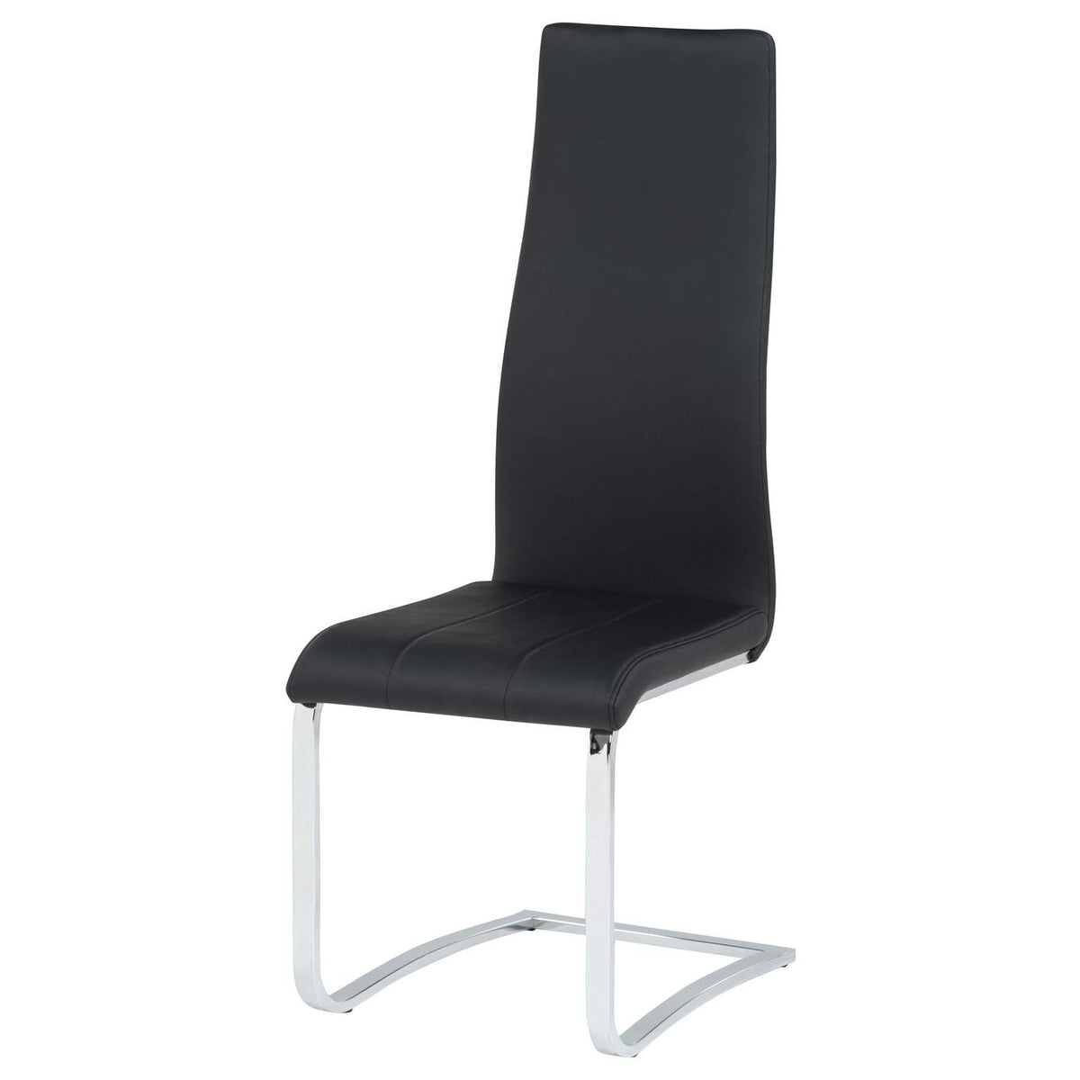 100515BLK Montclair Upholstered Dining Side Chair Black (Set of 4)