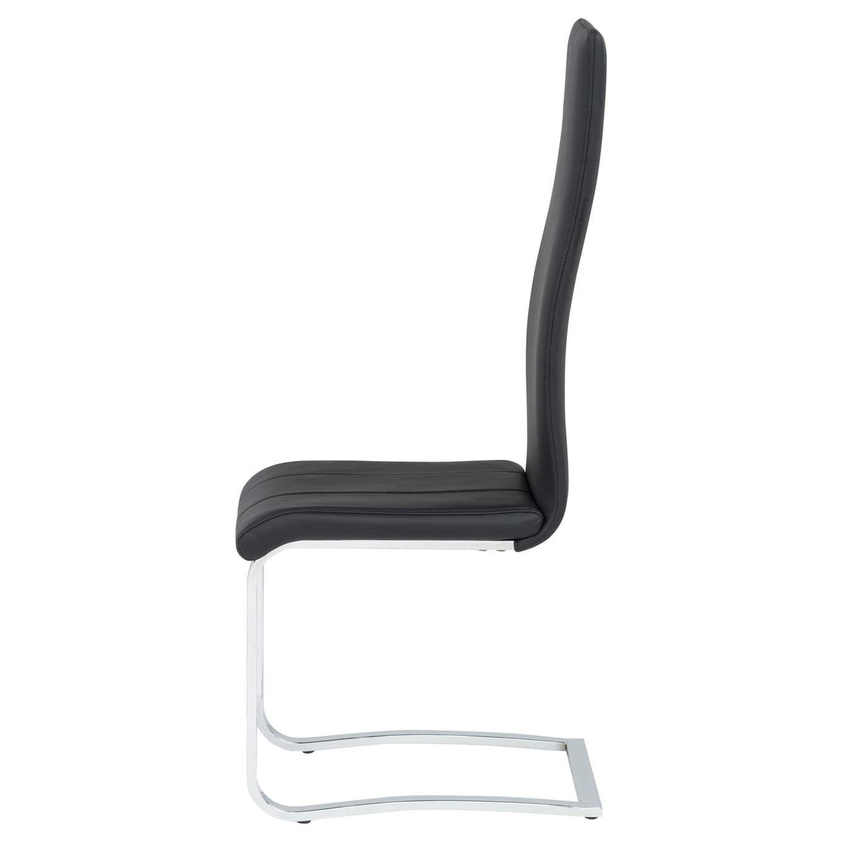 100515BLK Montclair Upholstered Dining Side Chair Black (Set of 4)