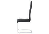 100515BLK Montclair Upholstered Dining Side Chair Black (Set of 4)
