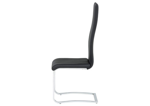 100515BLK Montclair Upholstered Dining Side Chair Black (Set of 4)
