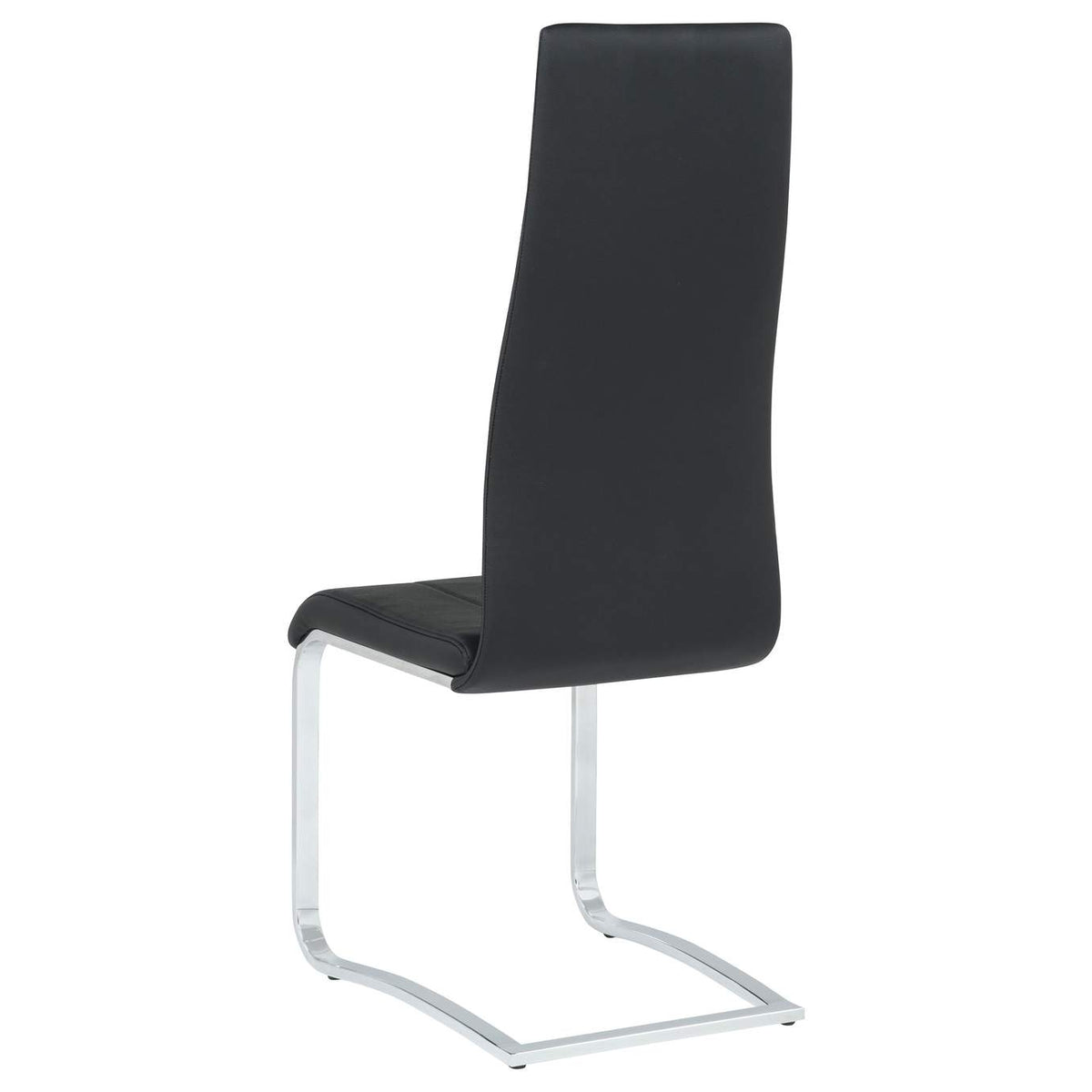 100515BLK Montclair Upholstered Dining Side Chair Black (Set of 4)