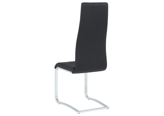 100515BLK Montclair Upholstered Dining Side Chair Black (Set of 4)