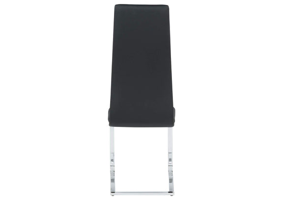 100515BLK Montclair Upholstered Dining Side Chair Black (Set of 4)