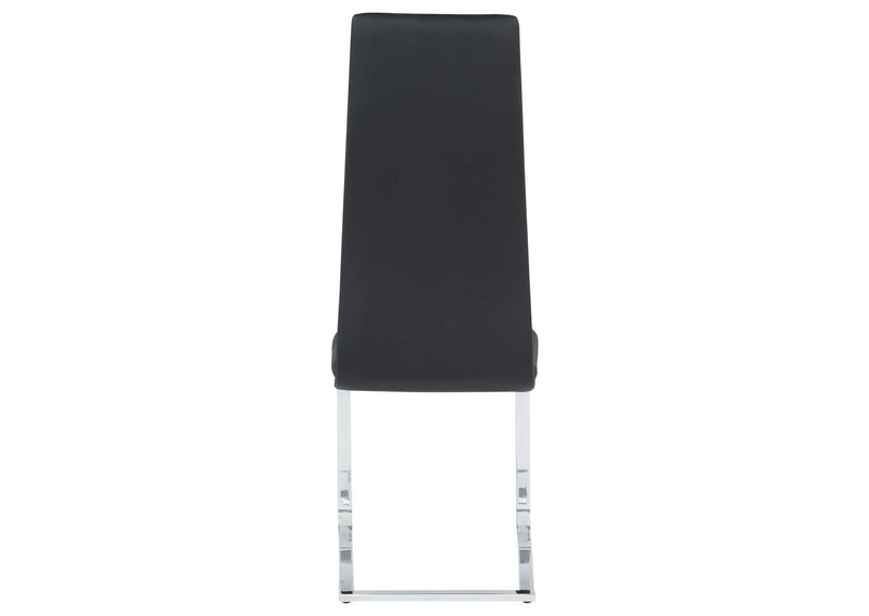 100515BLK Montclair Upholstered Dining Side Chair Black (Set of 4)