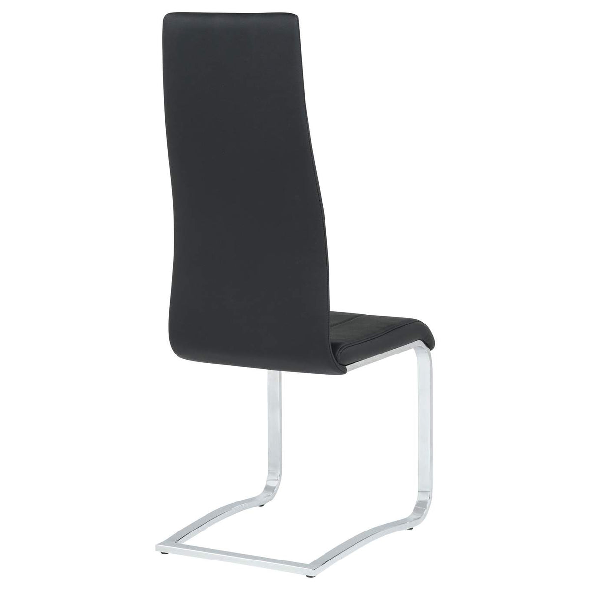 100515BLK Montclair Upholstered Dining Side Chair Black (Set of 4)