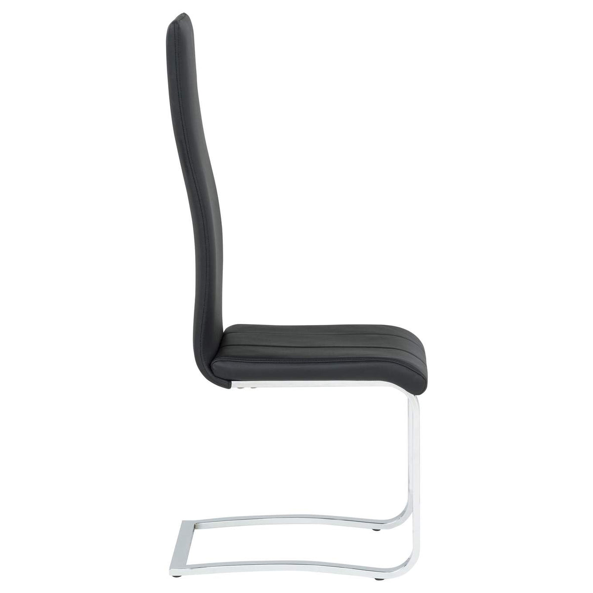 100515BLK Montclair Upholstered Dining Side Chair Black (Set of 4)