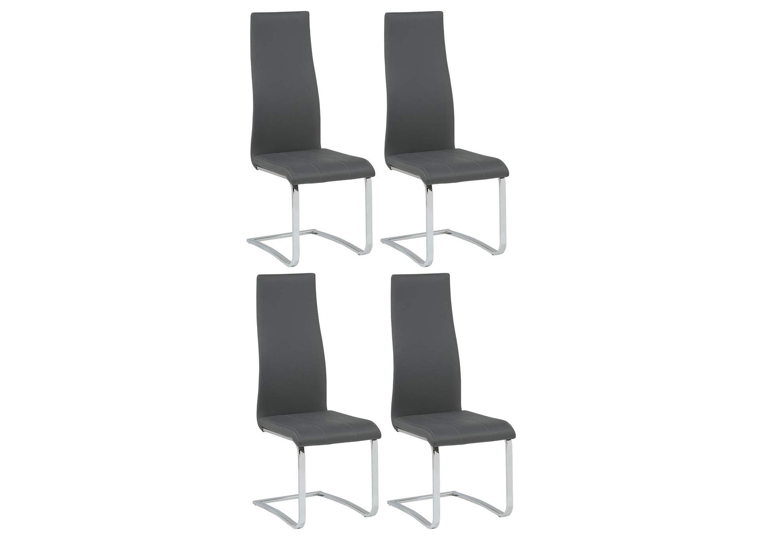 100515GRY Montclair Upholstered Dining Side Chair Grey (Set of 4)
