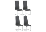 100515GRY Montclair Upholstered Dining Side Chair Grey (Set of 4)