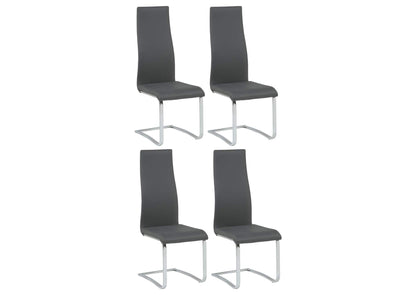 100515GRY Montclair Upholstered Dining Side Chair Grey (Set of 4)