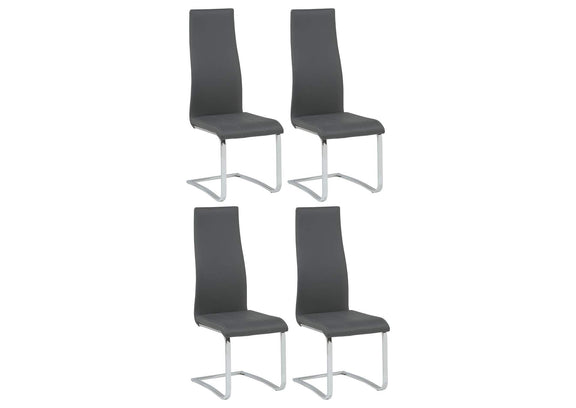 100515GRY Montclair Upholstered Dining Side Chair Grey (Set of 4)