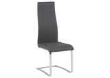 100515GRY Montclair Upholstered Dining Side Chair Grey (Set of 4)